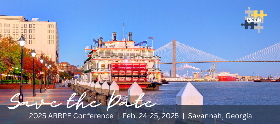 2025 ARRPE Conference  |  Feb. 24-25, 2025  |  Savannah, Georgia